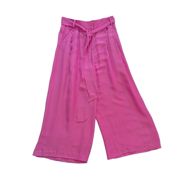 MILLY Wide-Leg Cropped Pants - Size 8 - Picture 1 of 11